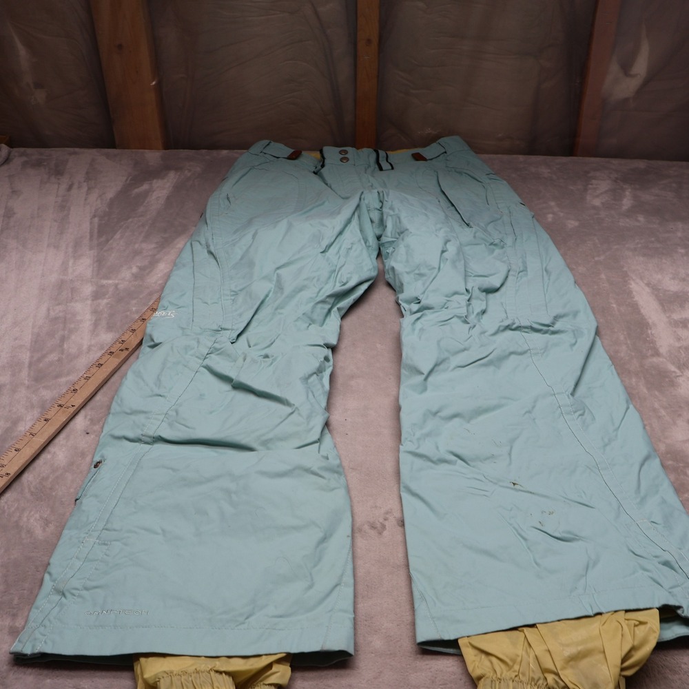 Columbia Snow‎ Pants Womens Medium Blue Convert Wind Rain Ski Snow Winter 32x31